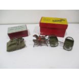 Two boxed vintage Britain's models including a Bren Gun Carrier with crew & General Service Limbered