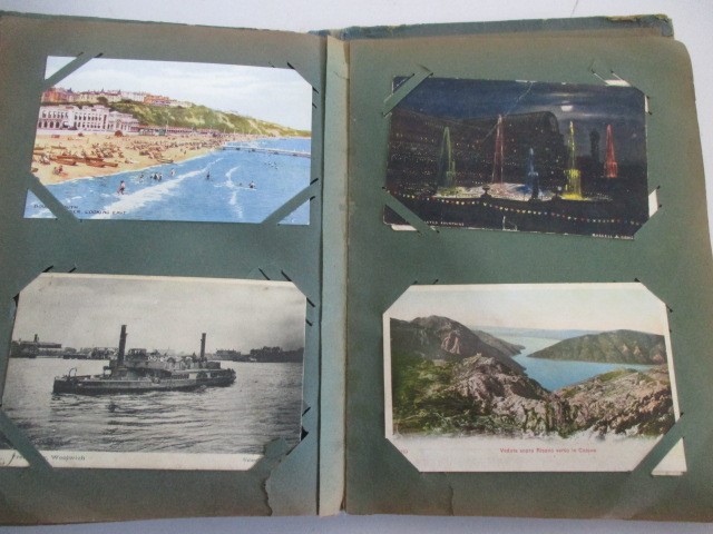 Two albums of vintage postcards - Image 18 of 63