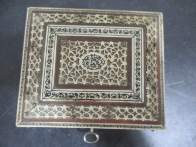 A collection of various items including Christian Dior pot, Islamic box containing Naval buttons - Image 8 of 16