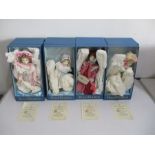 A collection of four boxed Royal Doulton Nisbet limited edition collectors dolls including Pink