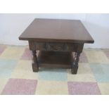 A small oak coffee table with drawer from The Toledo Range by Younger Furniture.
