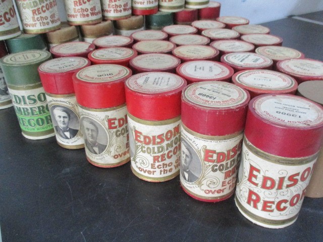 A collection of Edison wax cylinders ( 53) including Amberol,, Gold Moulded, Standard records etc. - Image 2 of 6