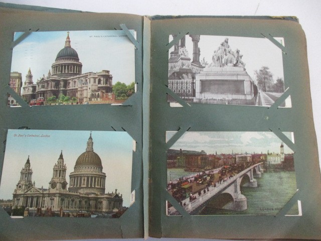 Two albums of vintage postcards - Image 12 of 63