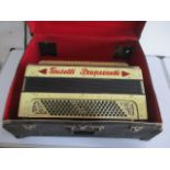 A Fratelli Properretti accordion in carry case