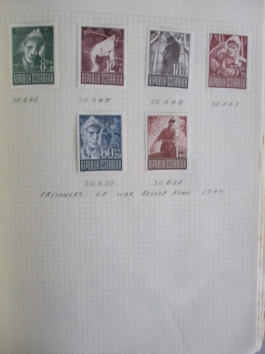 A album of stamp from countries including Afghanistan, Albania, Argentina, Austria, Belgium, Brazil, - Image 36 of 119