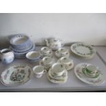 A collection of dinner and tea ware including Royal Worcester, Mintons etc.