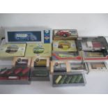 A collection of boxed/cased die-cast vehicles including Corgi, Oxford, Gilbow etc