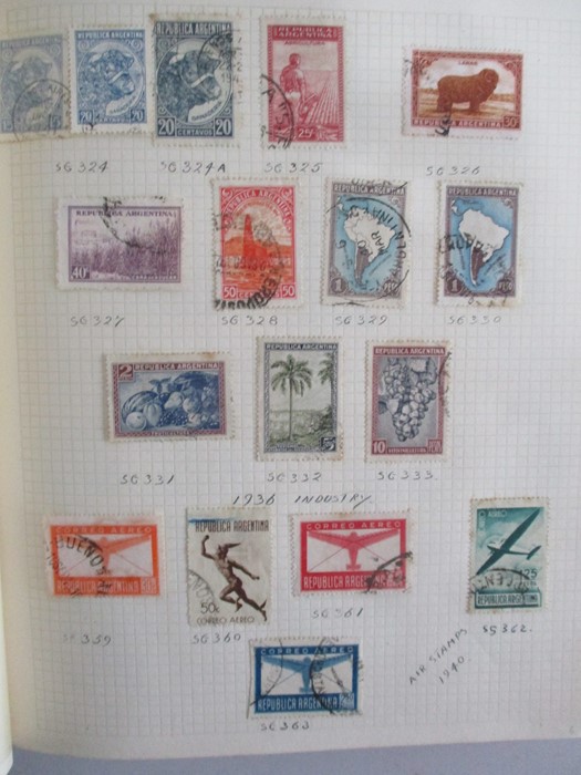 A album of stamp from countries including Afghanistan, Albania, Argentina, Austria, Belgium, Brazil, - Image 13 of 119