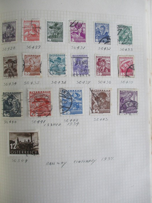 A album of stamp from countries including Afghanistan, Albania, Argentina, Austria, Belgium, Brazil, - Image 31 of 119