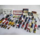 A collection of various die-cast vehicles including Matchbox, Lledo, Corgi etc, along with several