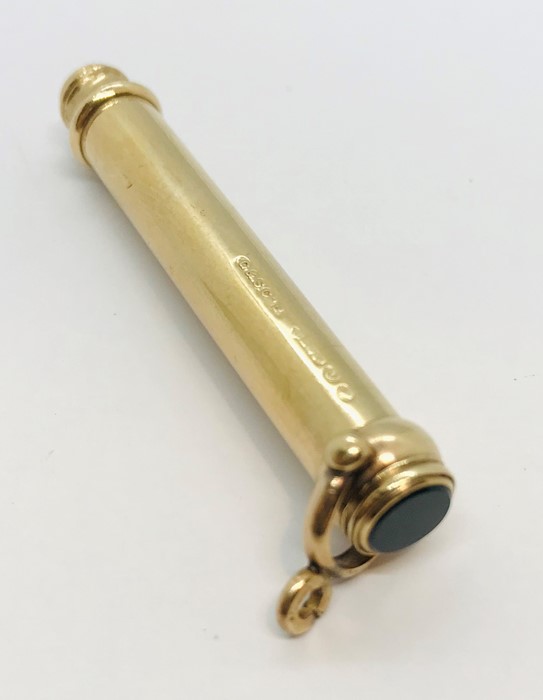 A 9ct gold propelling pencil, weight 13.6g - Image 2 of 3