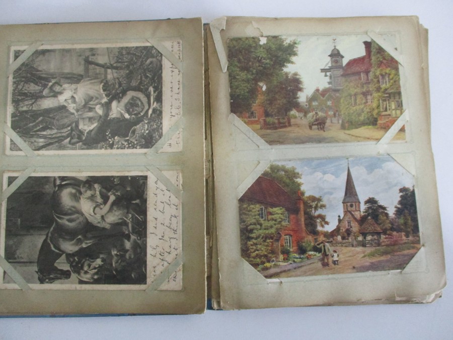 A large collection of postcards in five albums - Image 69 of 89