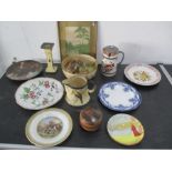 A small collection of china etc. including Doulton series ware, studio pottery etc.