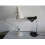 A Herbert Terry anglepoise lamp along with one other