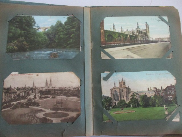 Two albums of vintage postcards - Image 10 of 63