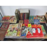 A collection of books and annuals including Eagle annual, Girls annuals etc,