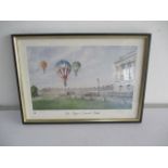 A framed limited edition print entitled "The Royal Crescent, Bath", signed by the artist Anthony