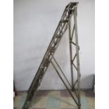 A vintage wooden stepladder