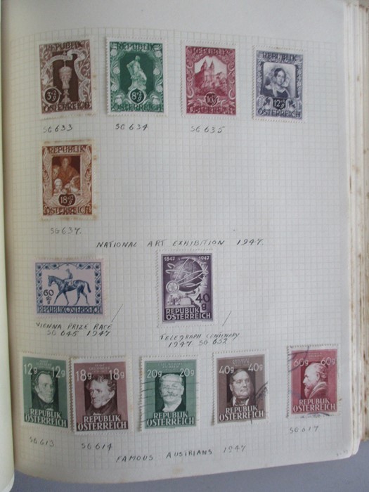 A album of stamp from countries including Afghanistan, Albania, Argentina, Austria, Belgium, Brazil, - Image 35 of 119