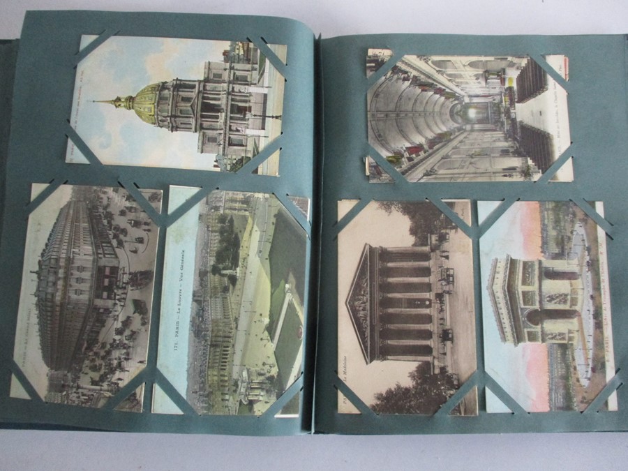 A large collection of postcards in five albums - Image 45 of 89