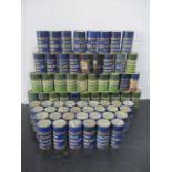 A collection of Green and Blue Amberol Edison wax cylinders ( 66)