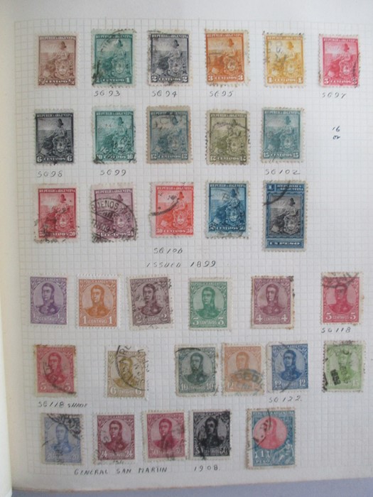 A album of stamp from countries including Afghanistan, Albania, Argentina, Austria, Belgium, Brazil, - Image 7 of 119