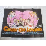 Carry on Loving British quad film poster (1970)