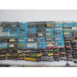 A large collection of boxed and unboxed model railway PECO Wonderful Wagon OO Gauge Kits