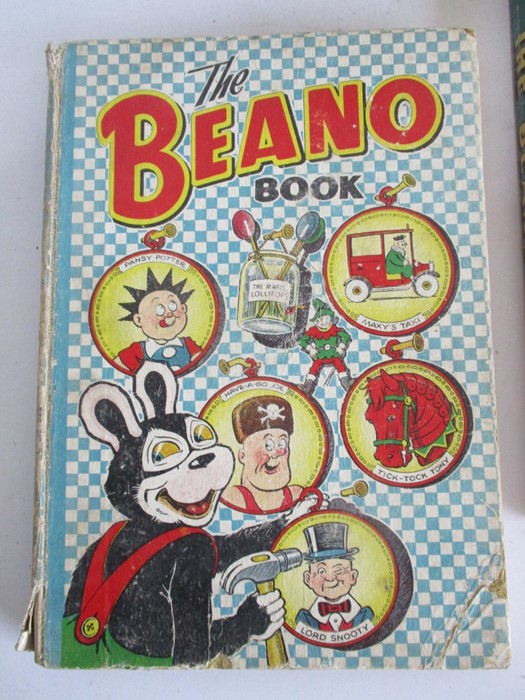 A collection of nine Beano Annuals dating from 1949 -1959, including The Magic-Beano Book (1949) - Image 2 of 10