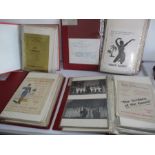 Four photograph albums containing programmes and photographs from Bridport Amateur Operatic &