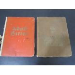 Two German WWII books- "Adolf Hitler" and "Deutchland Erwacht" both with pictorial cards attached