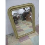 A Victorian oval mantle mirror