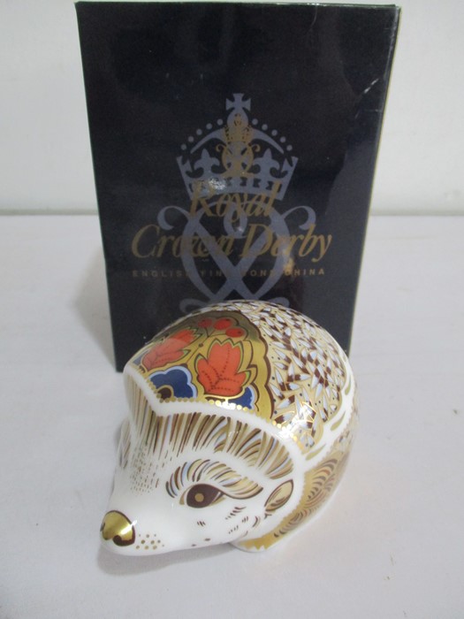 A pair of Crown Royal Derby paperweights in the form of Hedgehogs - Image 2 of 13