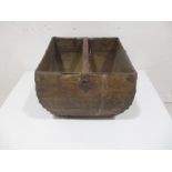 A wooden & metal "trug"