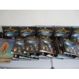 A collection of nineteen The Official Star Trek Fact Files ring binder folders, along with several