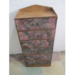 A vintage set of six drawers