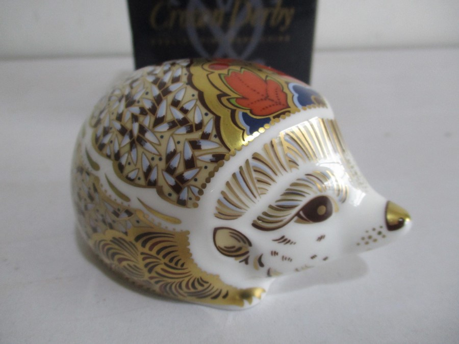A pair of Crown Royal Derby paperweights in the form of Hedgehogs - Image 4 of 13