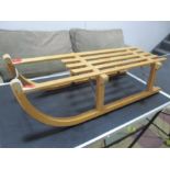 A Gloco Davoser West German wooden sledge