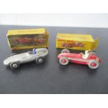 A boxed Dinky Maserati racing car, along with a boxed Nicky Toys Vanwell racing car - both boxes A/