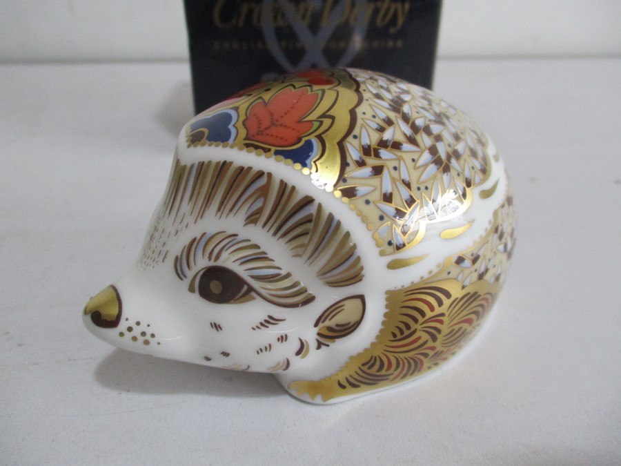 A pair of Crown Royal Derby paperweights in the form of Hedgehogs - Image 3 of 13