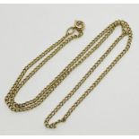 A 9ct gold chain, weight 4.2g