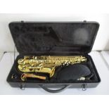 A Stagg Saxophone (77-SA) in carry case