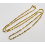 A 9ct gold chain. Weight 10.1g