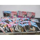 A collection of Beatles magazines including The Beatles Monthly Book, Beatles Appreciation Society
