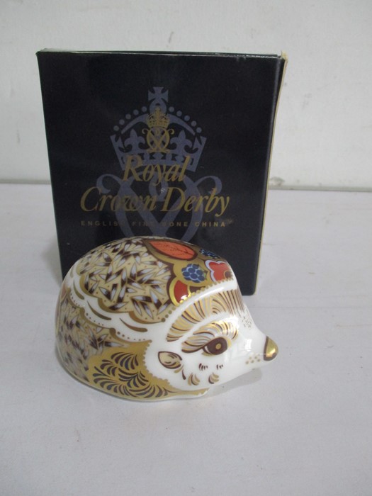 A pair of Crown Royal Derby paperweights in the form of Hedgehogs - Image 8 of 13