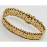 A gold plated bracelet