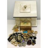 A collection of costume jewellery etc.