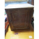 A small oak cabinet