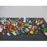A collection of die cast vehicles
