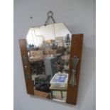 An Art Deco wall mirror